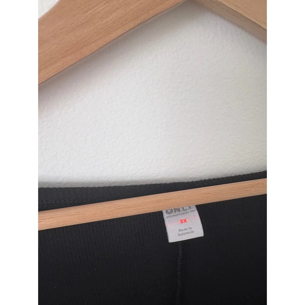 Old Navy Women's Ribbed Sleep Romper – Black – 3X - Picture 4 of 5